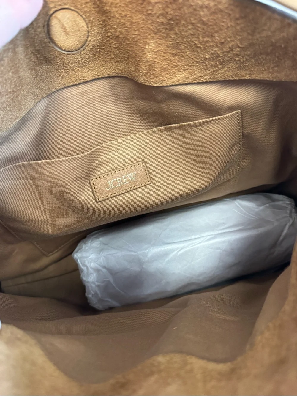 J. Crew Berkeley Shoulder Bag in Suede